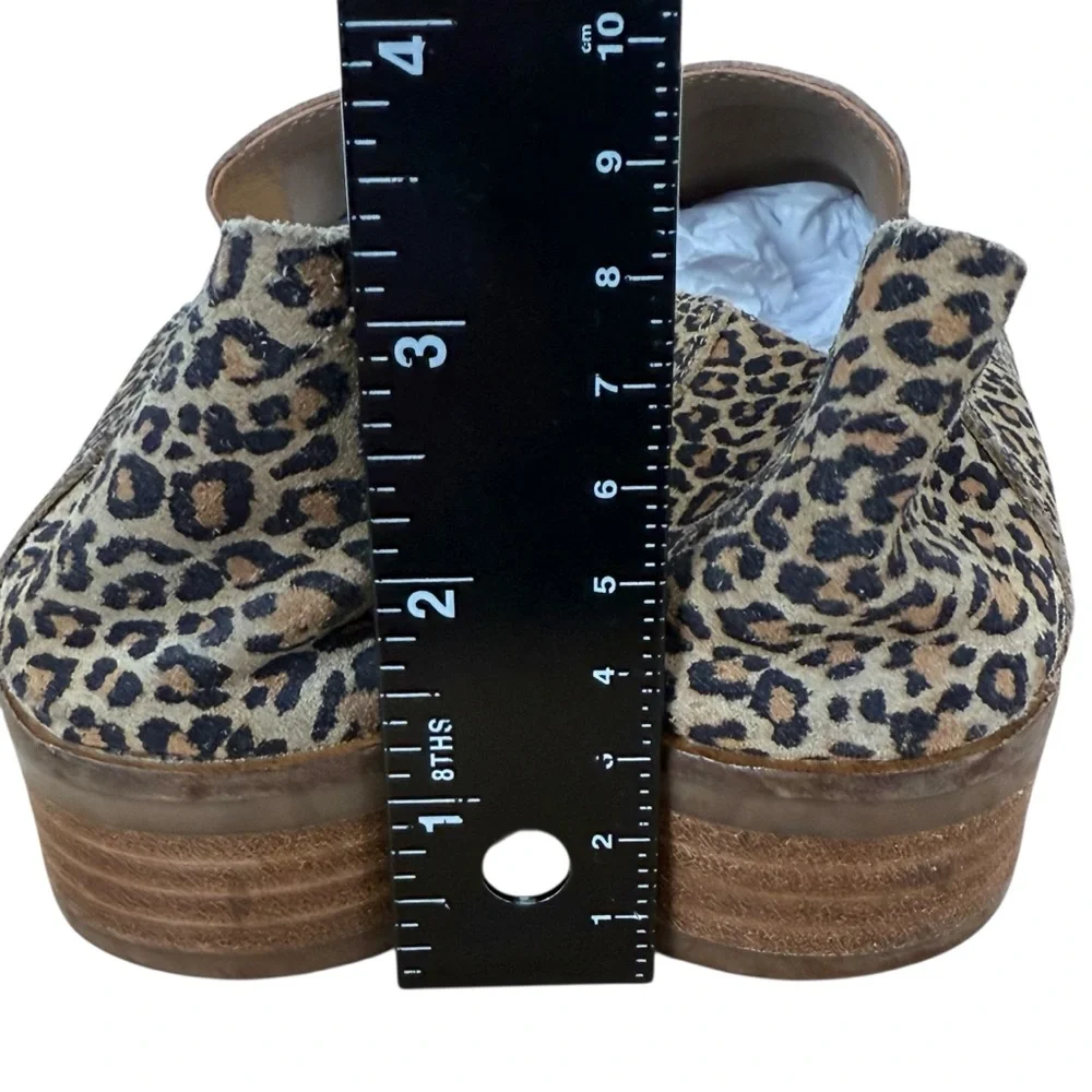 Lucky Brand Cahill Leopard Calf Hair Loafers Women’s Size 7.5M Leather Upper